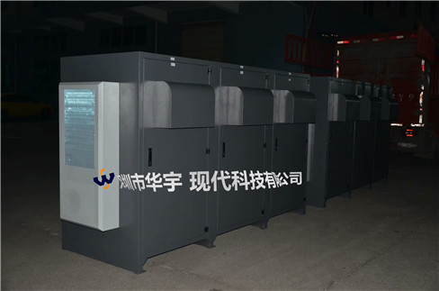 我司定制型内置6台投影仪控温控湿投影机柜凌晨两点发货贵州六盘水(图1)